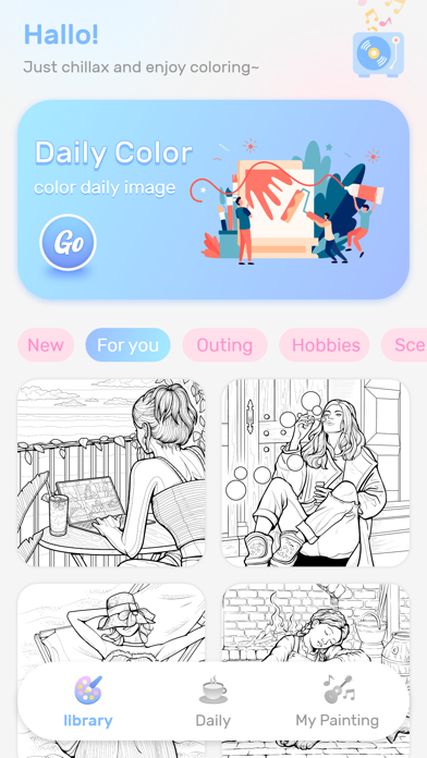 Chill Color By Number Game应用截图