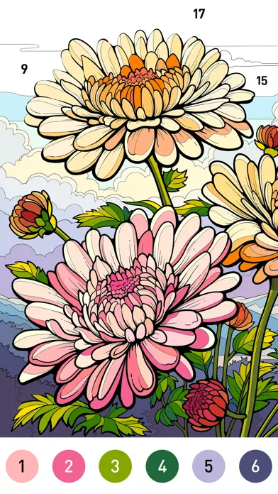 Vivid Color Paint By Number Screenshots