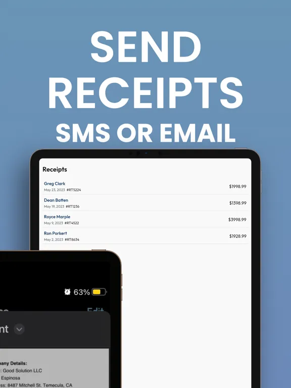 Tangkapan layar Receipts App: Receipt Maker iPad 