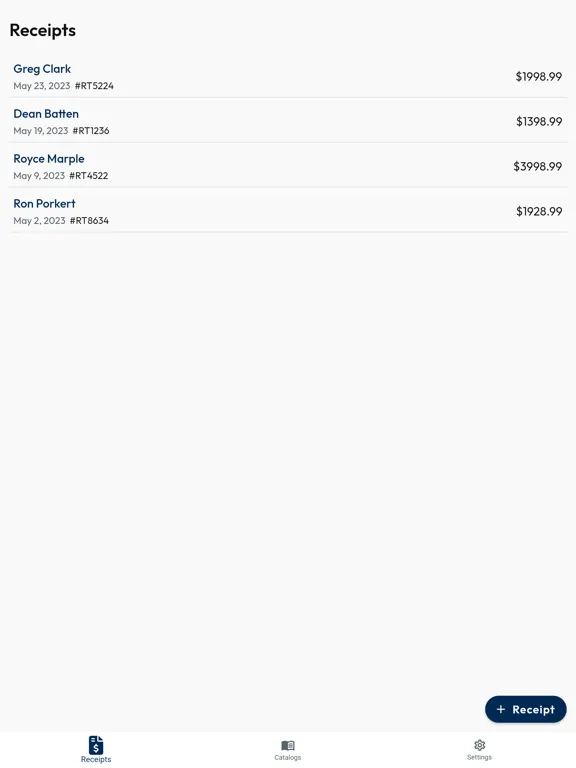 Tangkapan layar Receipts App: Receipt Maker iPad 