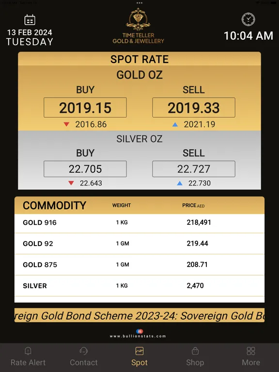 Time Teller Gold and Jewellery iPad  স্ক্রিনশট