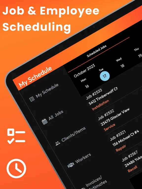 Tangkapan skrin Employee Scheduling CRM Mobile iPad 