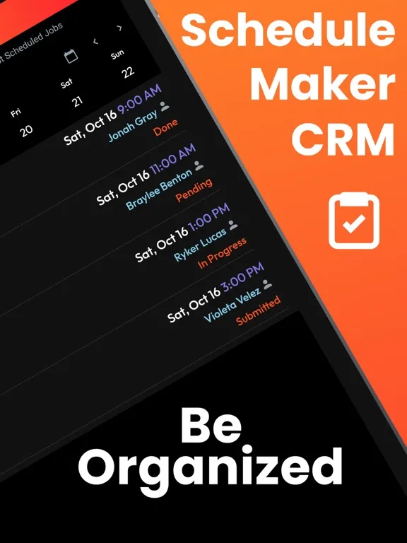 Tangkapan skrin Employee Scheduling CRM Mobile iPad 