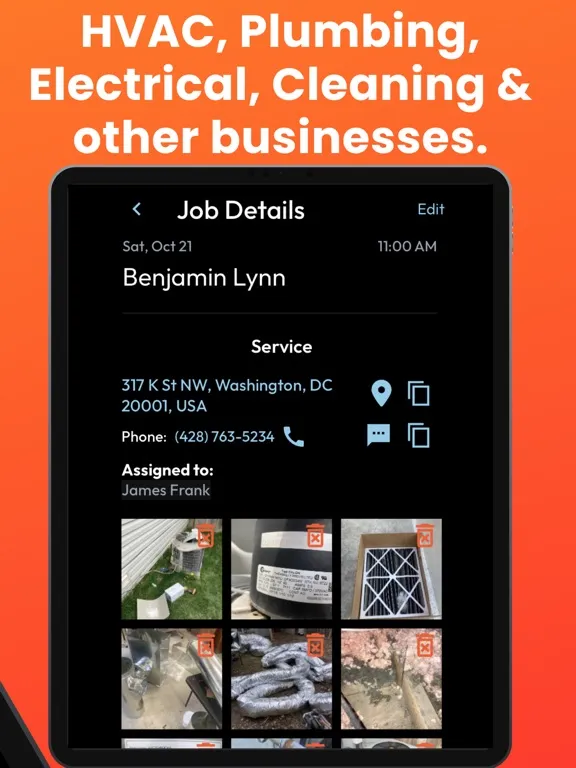Tangkapan skrin Employee Scheduling CRM Mobile iPad 