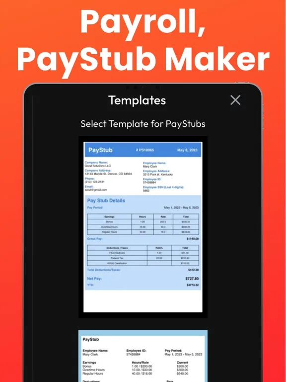 Tangkapan skrin Employee Scheduling CRM Mobile iPad 