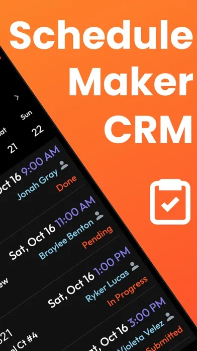 Tangkapan skrin Employee Scheduling CRM Mobile