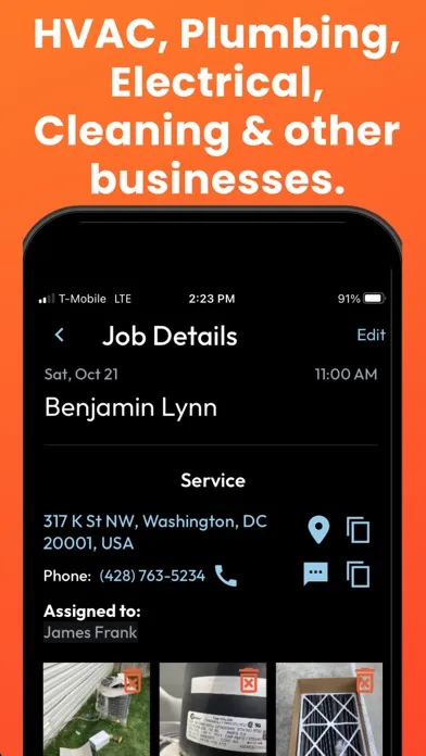 Tangkapan skrin Employee Scheduling CRM Mobile