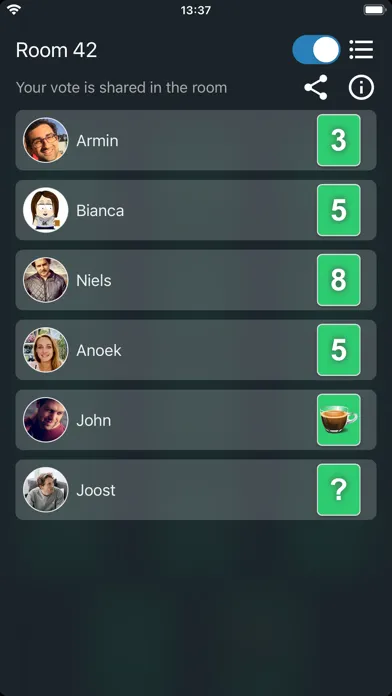 Scrum Poker Cards (Agile) سکرین شاٹس