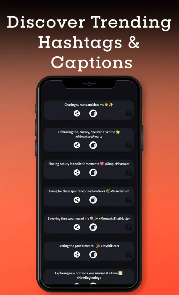 Tangkapan skrin hashtag generator most popular