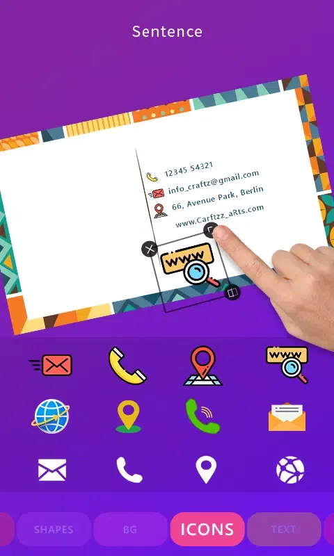Business Card Maker Screenshots