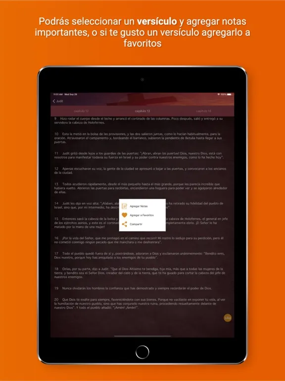 Capturas de tela do Biblia Católica Hablada Audio iPad 