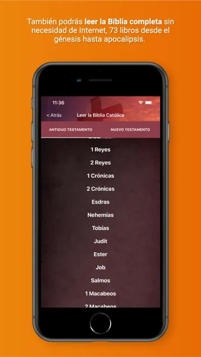 Capturas de tela do Biblia Católica Hablada Audio
