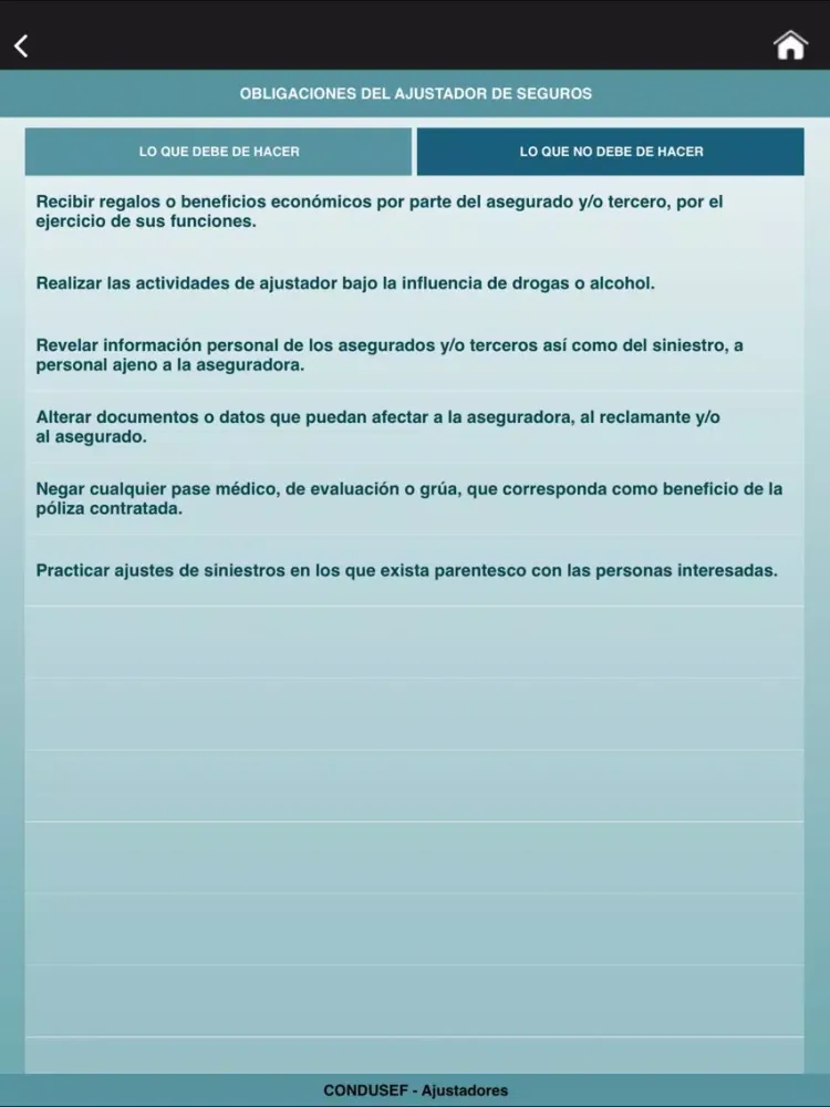 Скриншоты Ajustadores de Seguros de Auto iPad 