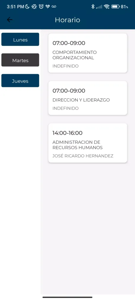 Screenshot di IES móvil