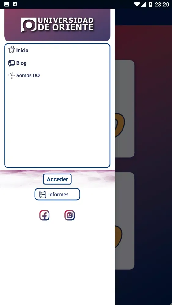 Screenshot di UO móvil