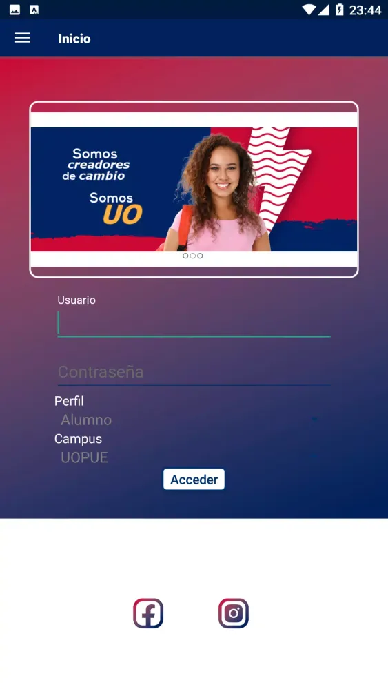 Screenshot di UO móvil