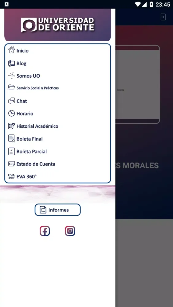 Screenshot di UO móvil