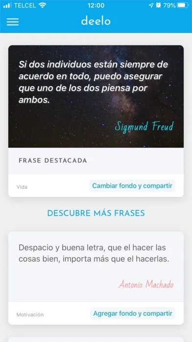 Deelo - App de frases স্ক্রিনশট