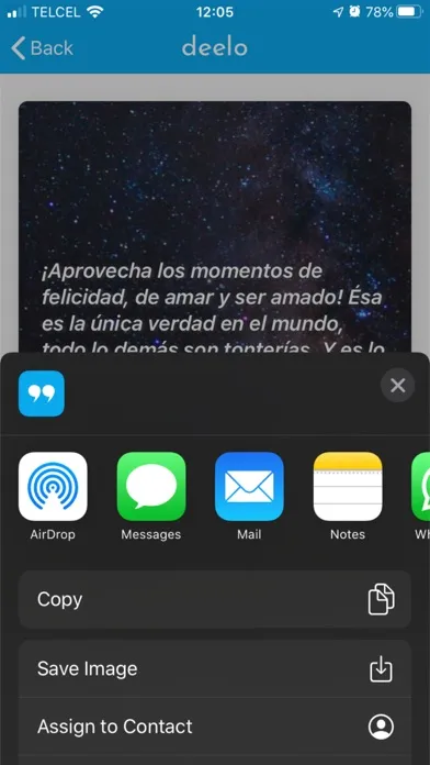 Deelo - App de frases স্ক্রিনশট