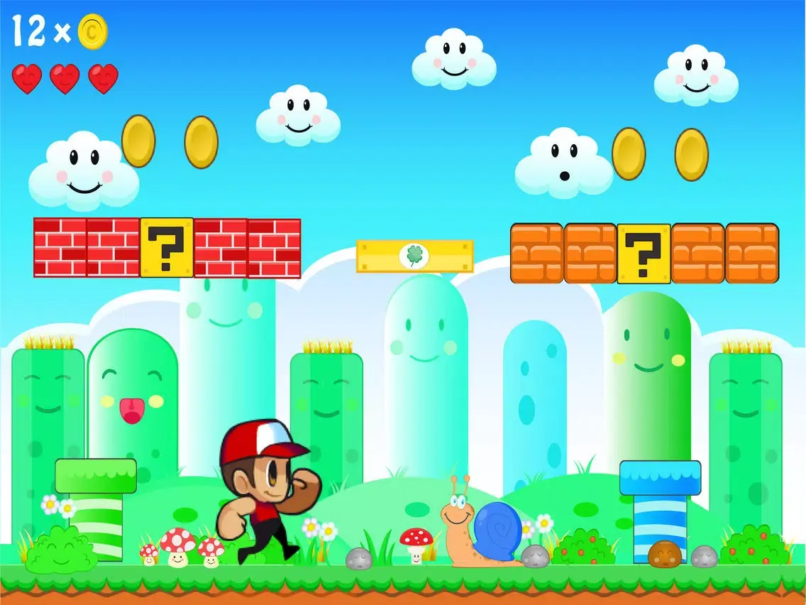 Capturas de pantalla de Super Adventure - Fun Jumping Games for free iPad 