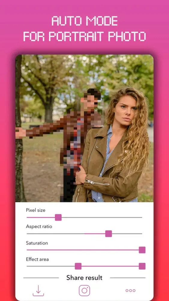 Captures d'écran de PXLZR - Pixelizer for photo