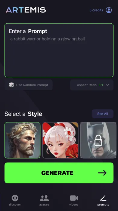 Artemis: AI Photo Generator应用截图