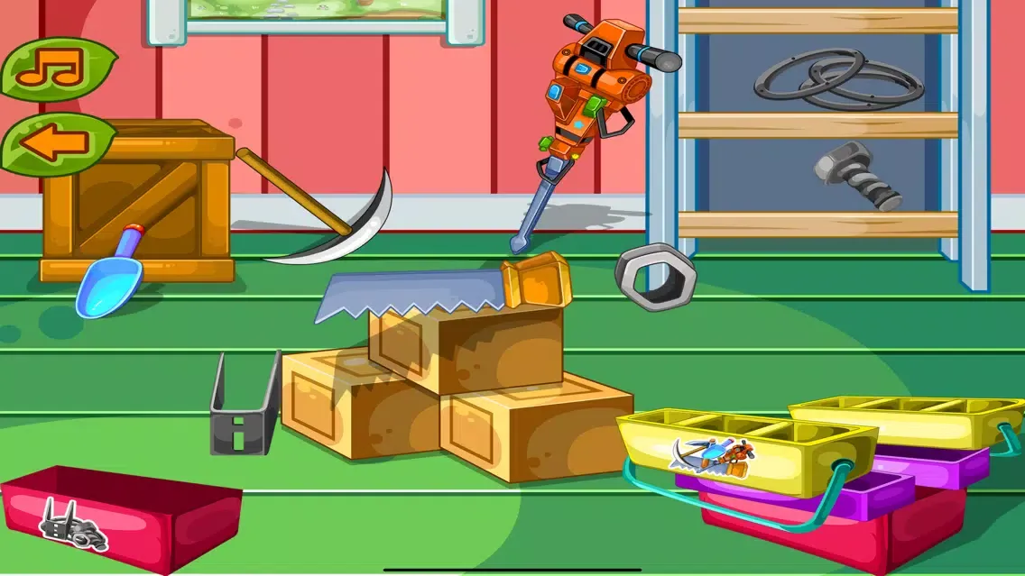 Capturas de tela do 三只小猪 混乱的工具