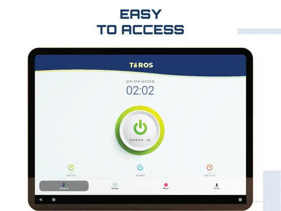 Tangkapan layar Teros - Attendance App iPad 