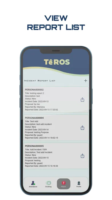 Tangkapan layar Teros - Attendance App