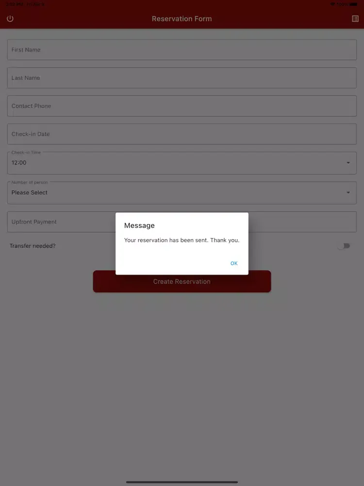 Tangkapan skrin Artemis Hamam iPad 