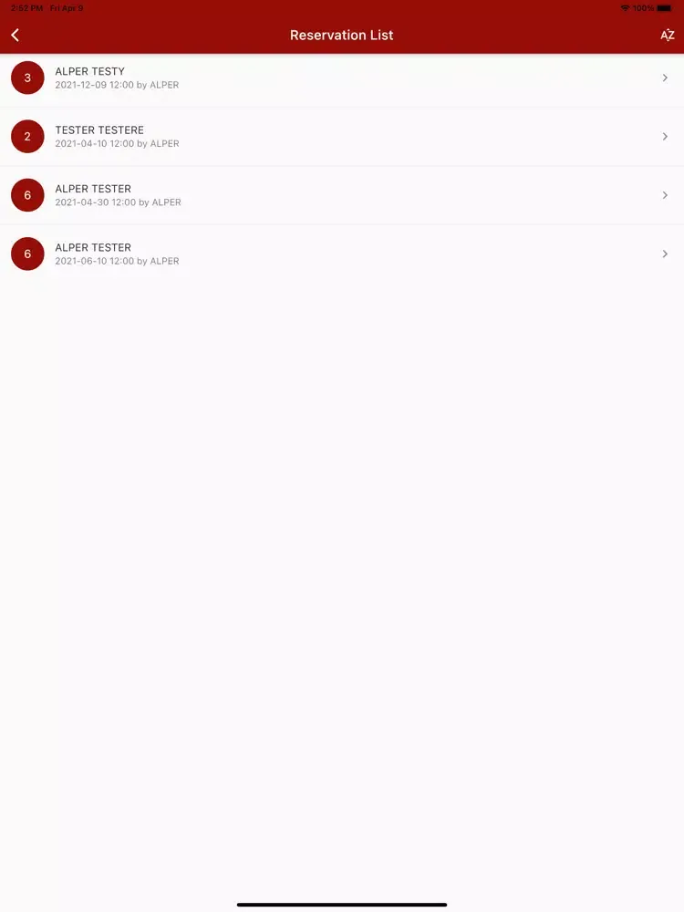 Tangkapan skrin Artemis Hamam iPad 
