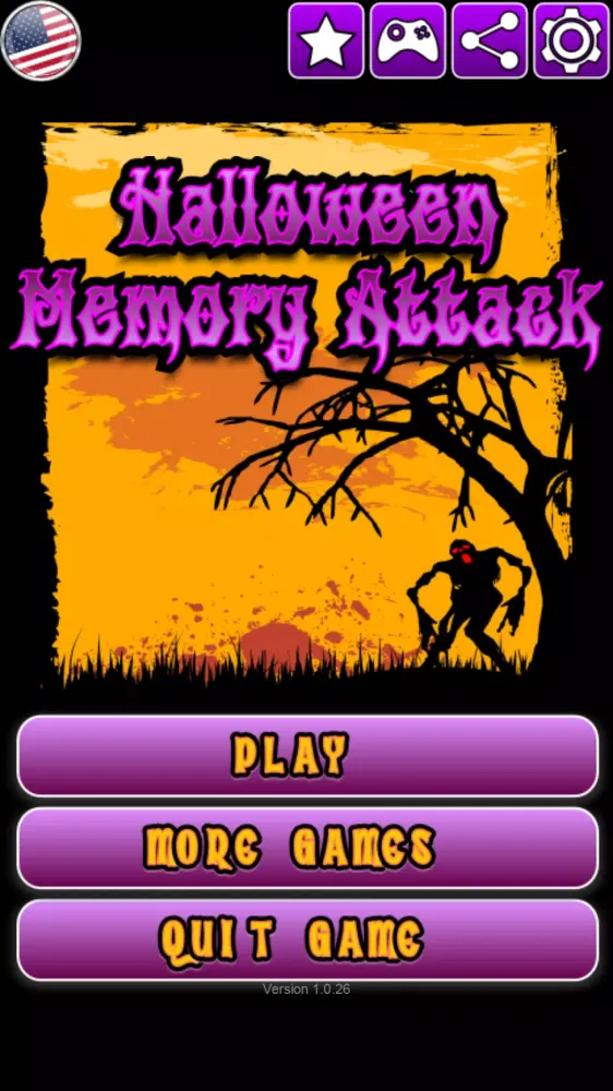 Ảnh chụp màn hình của Halloween Memory Attack