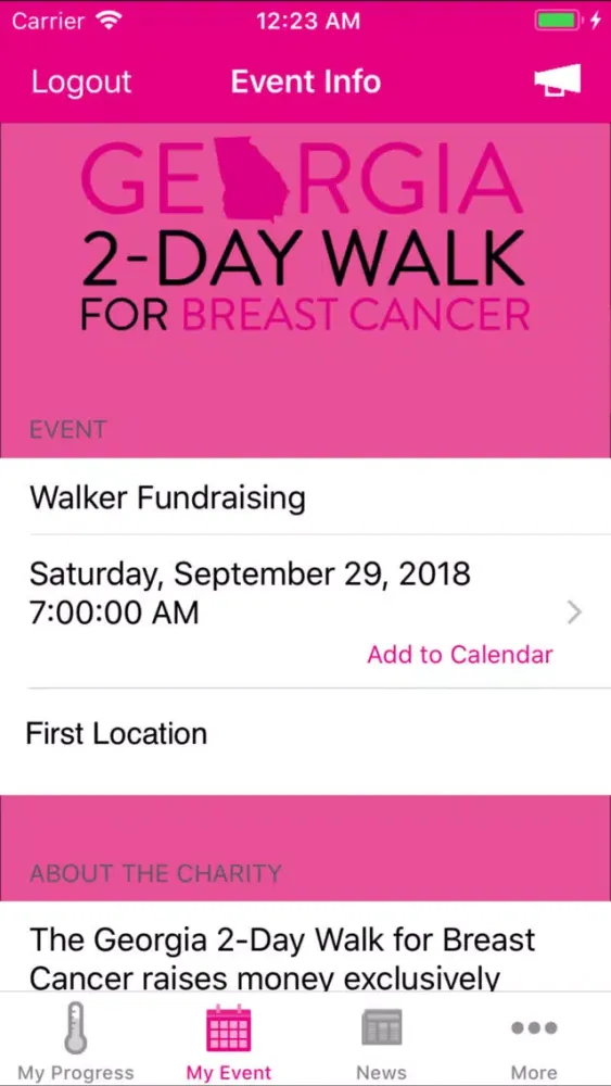 Georgia 2-Day Walk سکرین شاٹس