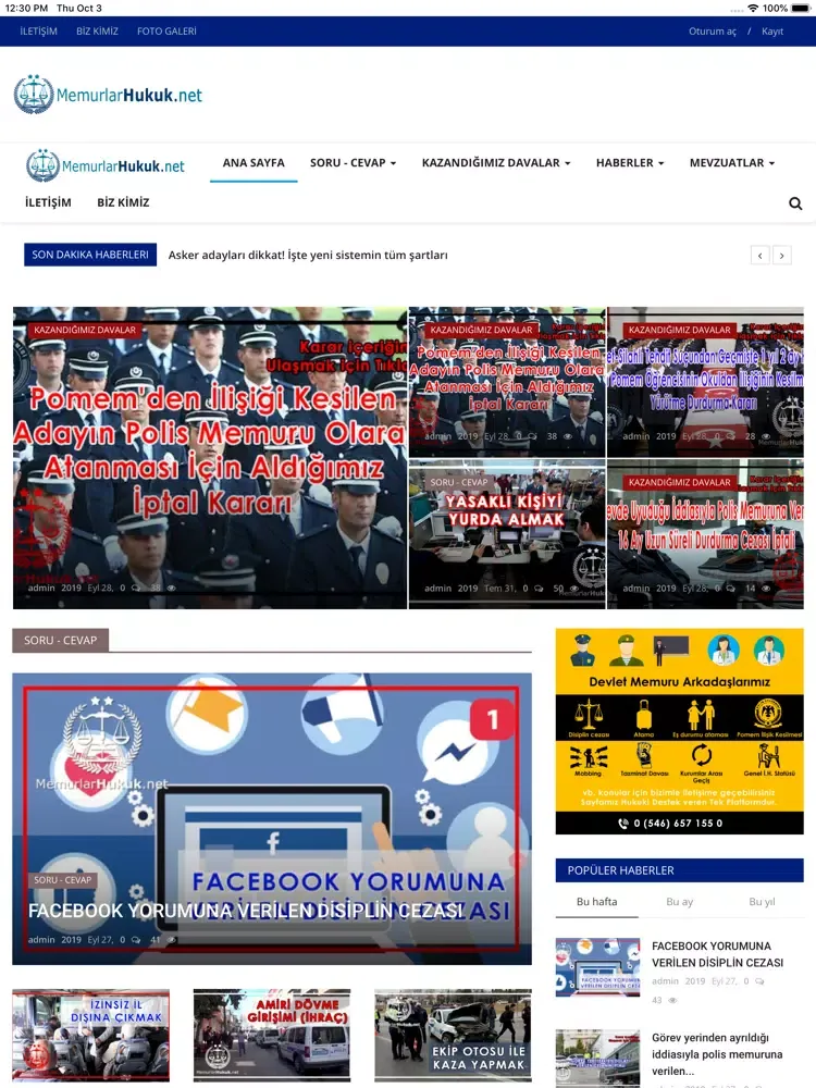Memurlar Hukuk iPad  Screenshots