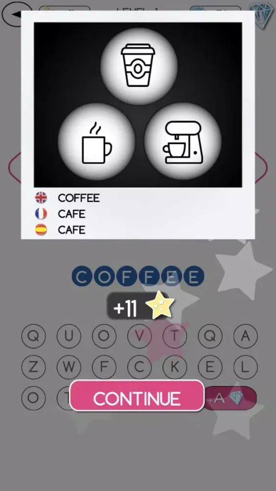 Capturas de tela do 3 Icons 1 Word - Mind Puzzle