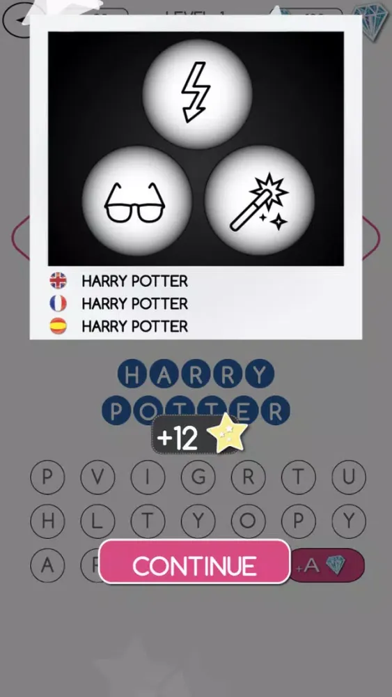 Capturas de tela do 3 Icons 1 Word - Mind Puzzle