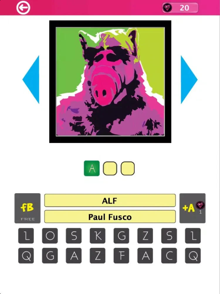 TV Series Characters PopArt Quiz iPad 应用截图