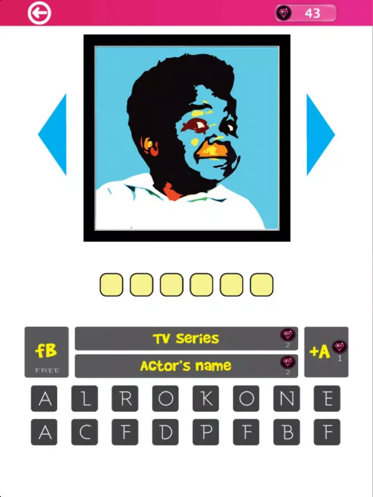 TV Series Characters PopArt Quiz iPad 应用截图