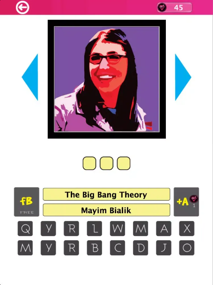 TV Series Characters PopArt Quiz iPad 应用截图