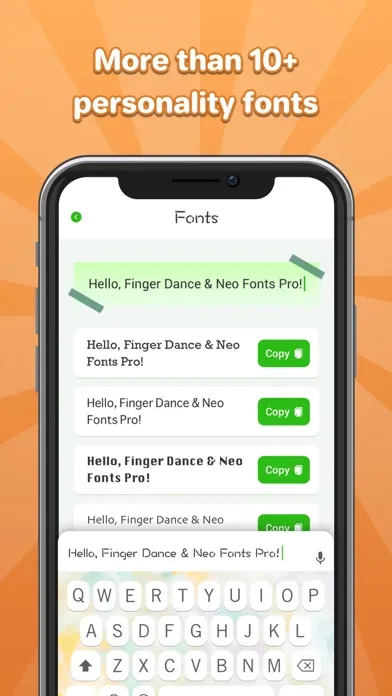 Capturas de pantalla de Neo Fonts Pro: Finger Dance