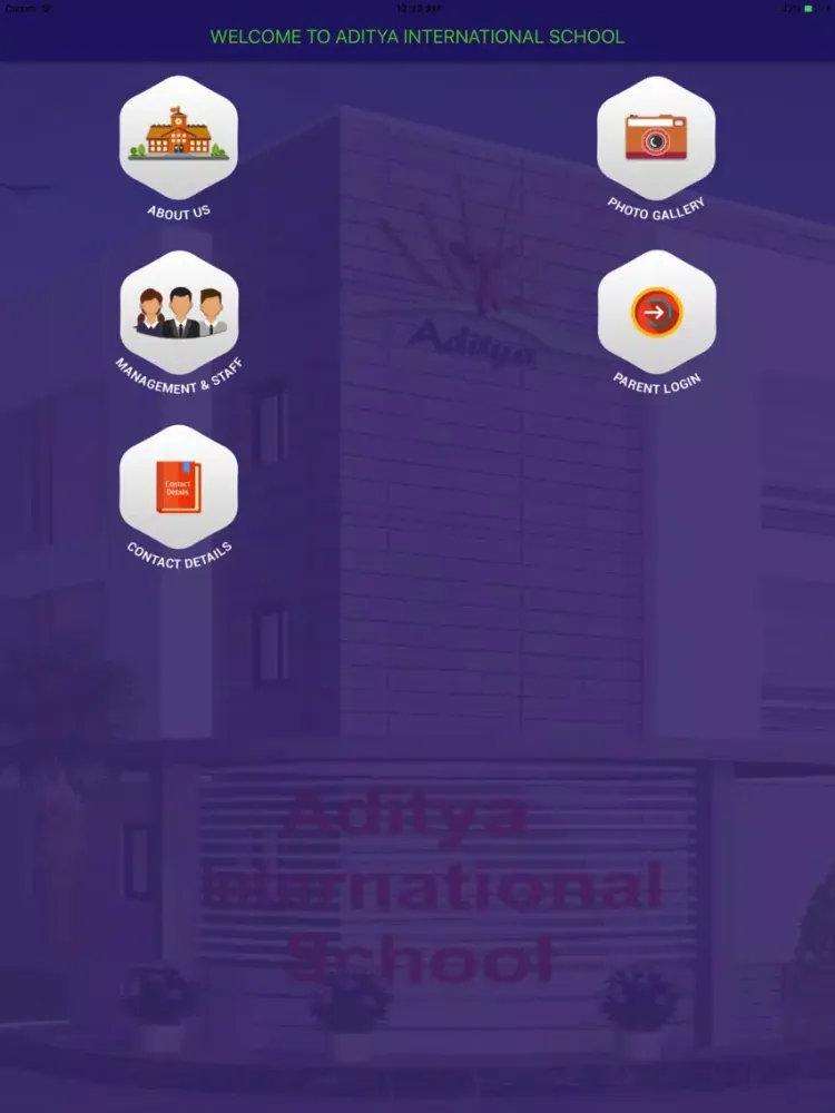 Aditya International School iPad 应用截图