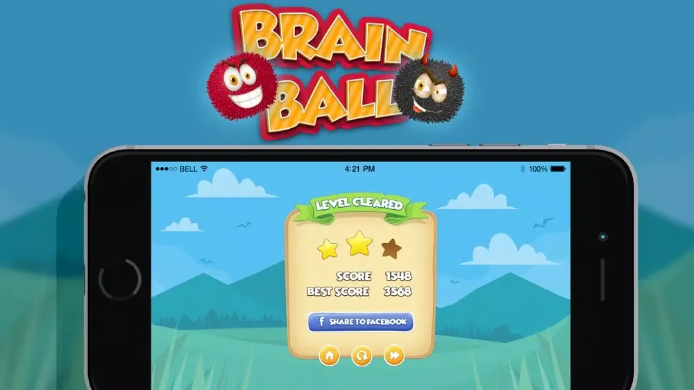 Brain Ball : Draw line Physics スクリーンショット