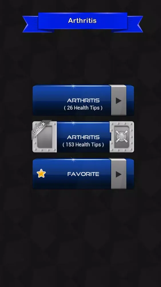 Capturas de pantalla de Arthritis Symptoms