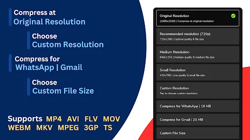 Video Compressor & Resizer MP4 स्क्रीनशॉट