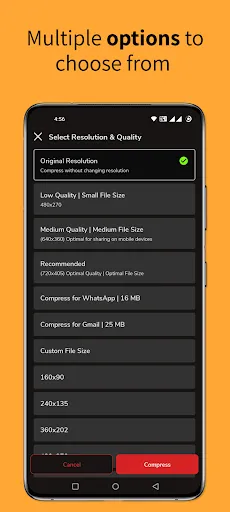 Video Compressor & Resizer MP4 स्क्रीनशॉट