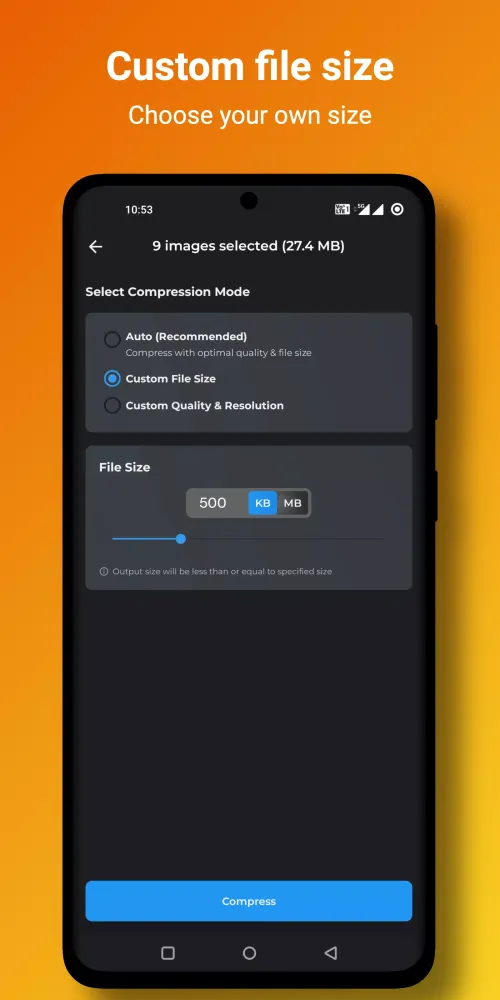 Captures d'écran de Image Compressor Photo Resizer