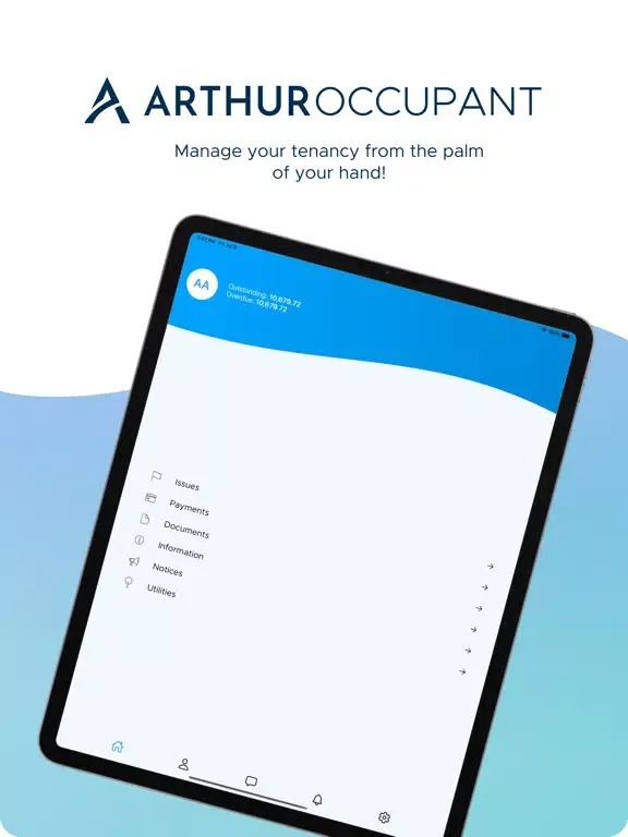 Tangkapan skrin Arthur Occupant iPad 