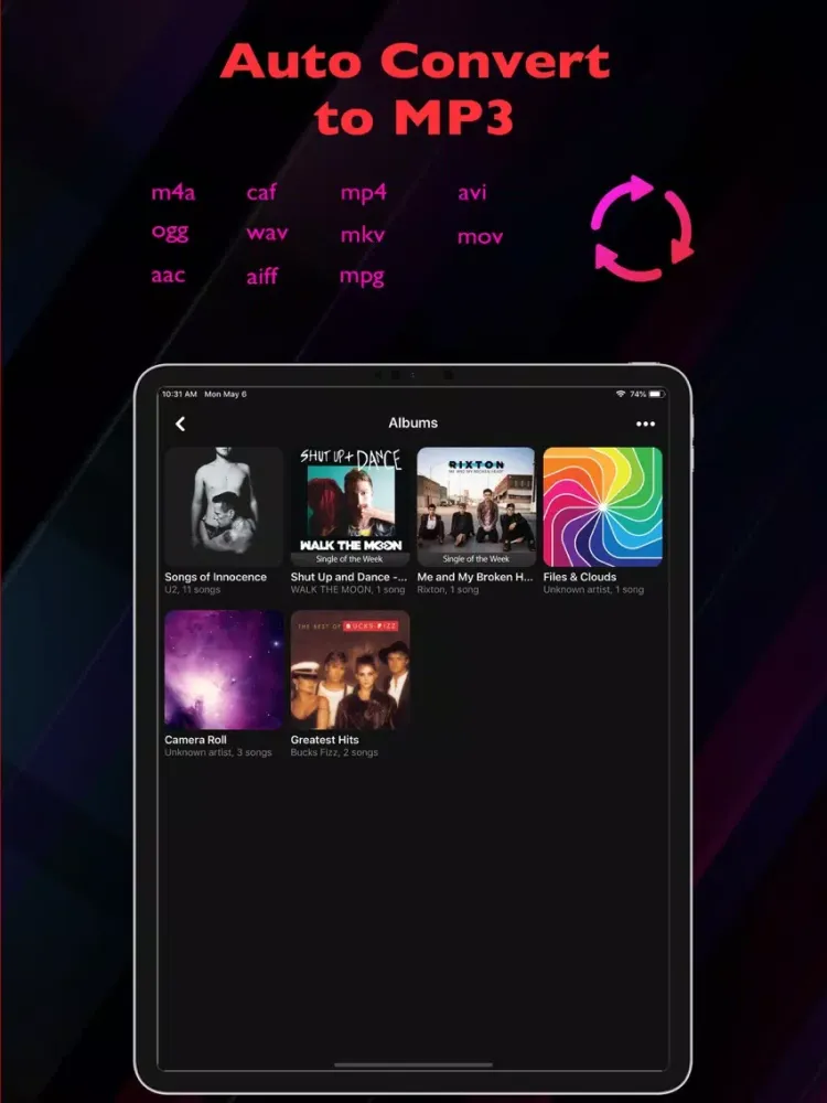 Screenshot di Offline Music Player of Clouds iPad 