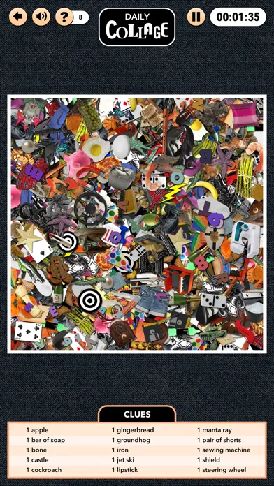 Ảnh chụp màn hình của Daily Collage - A Hidden Object Game