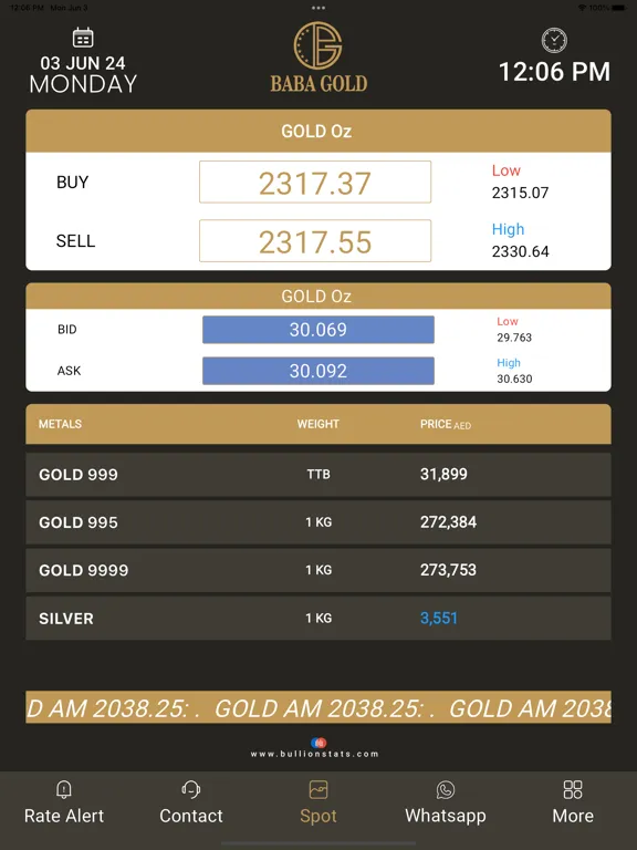 Zrzuty ekranu Baba Gold Bullion iPad 